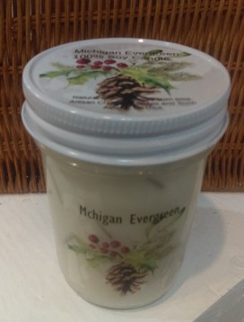 Evergreen candle