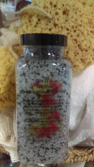 Detox charcoal salt soak jar